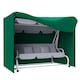 image 1 of Outsunny 3 Seater Garden Swing Cover, Windproof and Anti-UV | Green | Green | 220L x 125W x 172Hcm