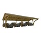 image 3 of Revelatio Carport for 4 Cars - Pressure Treated Timber - L1160 x W580 x H320 cm Brown