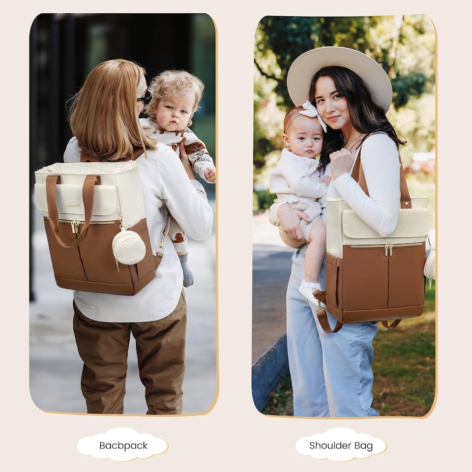 image 1 of LOVEVOOK Diaper Bag Backpack,Diaper Tote Bag with Insulated Pockets,Baby Bag for Girl Boy with Changing Pad,Large Baby Nappy Bag with Pacifier Case,Anti-Theft Travel Backpack for Women