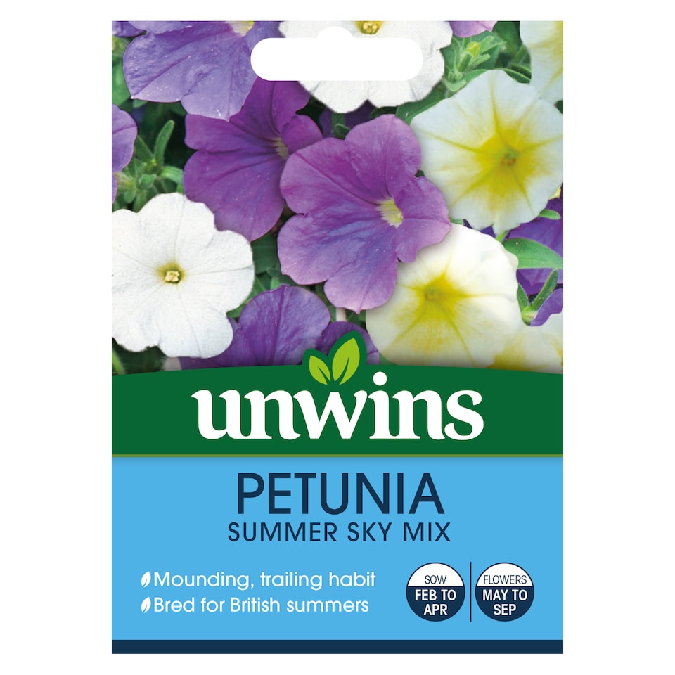 image 1 of Petunia Summer Sky Mix | Multi | Mixed | Flower Seeds | 1