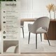 image 2 of Dining Chair Sasha- padded armchair in velvet look, continuous backrest - Set of 2 Brown | Taupe