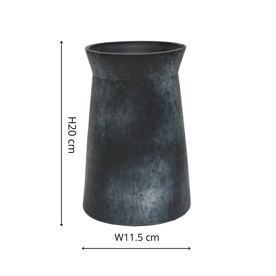 image 1 of Kew Handthrown Vase Basalt Black