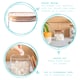 image 2 of Argon Tableware Square Glass Storage Jars with Wooden Lids - 680ml - Pack of 6