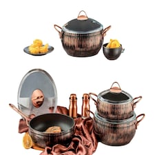 Alize Collection 7-Piece Non-Stick Granite Cookware Set (Copper)