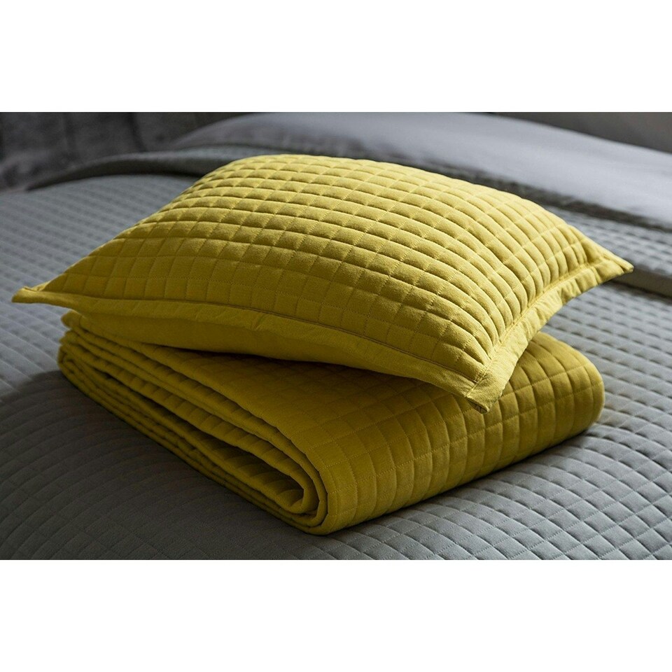 Belledorm Crompton Filled Cushion - Saffron Yellow - One Size
