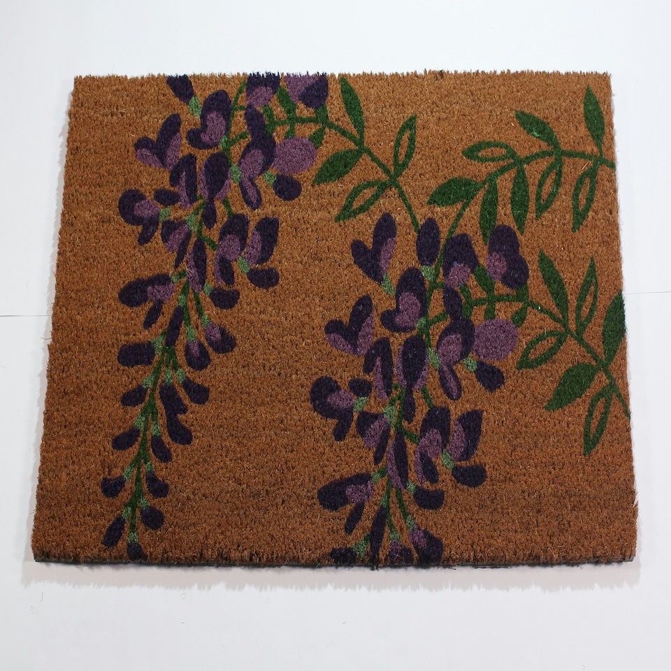 image 1 of RHS Wisteria Door Mat Latex Backed 45 x 75cm