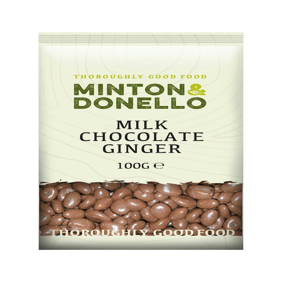 image 1 of Minton & Donello Milk Chocolate Ginger 6 x 100g
