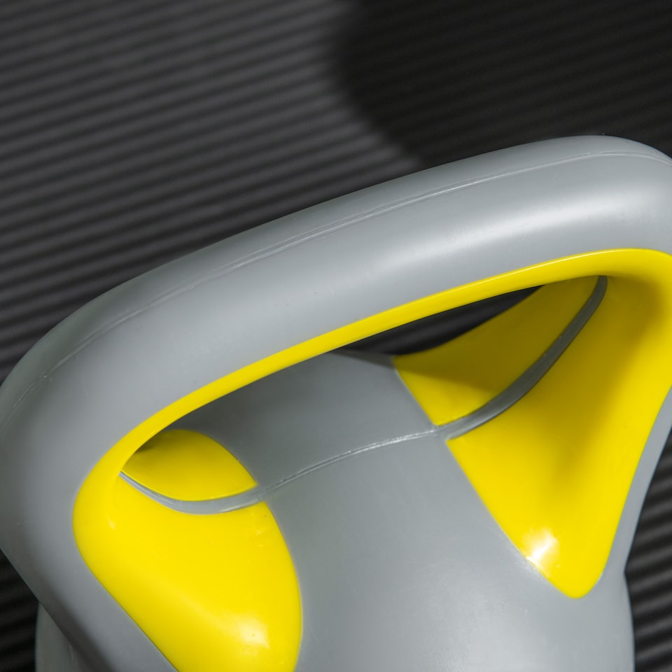 image 1 of SPORTNOW Kettle Bell with Handle for Home Gym | Yellow | Yellow