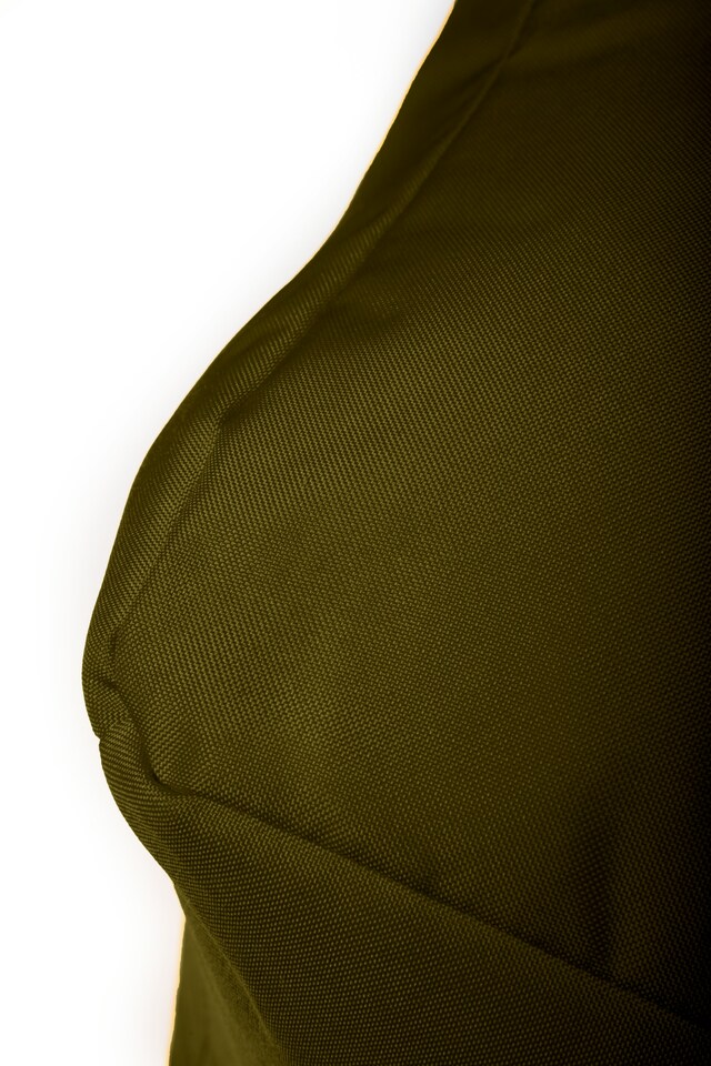 image 1 of Waterproof Cube Indoor Outdoor Bean Bag Foot Stool Pouffe | Brown