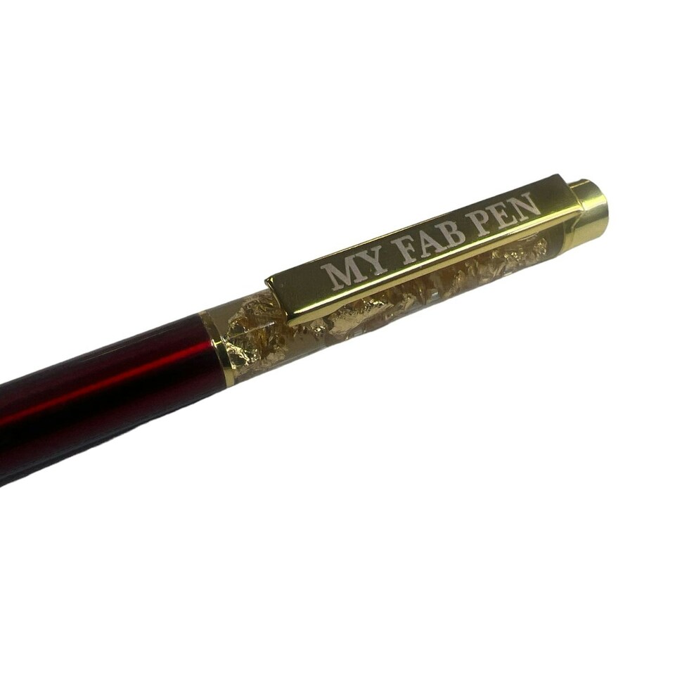 image 1 of My Fab Pen Captioned Gold Leaf Ballpoint Gift Pen