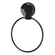 image 1 of Showerdrape Suctionloc Black Steel Suction Wall Mounted Towel Ring