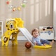 image 2 of AIYAPLAY 3 in 1 Kids Slide for Indoor Use with Basketball Hoop for 18-36 Months