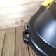 image 4 of 75L Heavy Duty Trunk on Wheels Sturdy, Lockable, Stackable and Nestable Design Storage Chest with Clips in Black