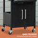 image 7 of Outsunny 3 Burner Gas Grill Portable Barbecue Trolley with Side Shelves