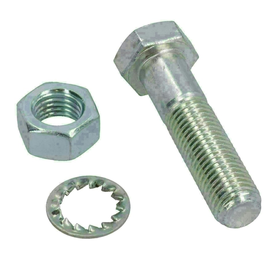 image 1 of M16 (16mm) x 65mm High Tensile Tow Bar Ball Fixing Bolts Washers + Nuts 50 Pack