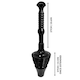 image 4 of Marco Paul Heavy Duty Black Toilet Plunger