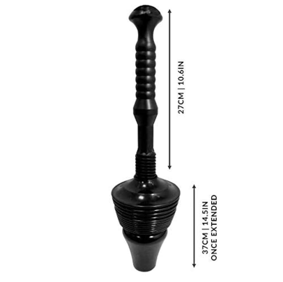 image 1 of Marco Paul Heavy Duty Black Toilet Plunger