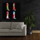 image 2 of Polygonal coloured boots (Canvas Print) 66cm x 66cm