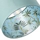 image 4 of Unique Jungle Print Duck Egg Lampshade with Palm Trees, Sloths and Elephants | Blue | Duck Egg | 1
