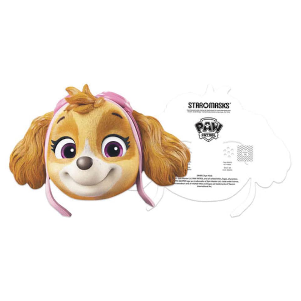 image 1 of Skye Paw Patrol Cardboard Face Mask