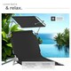 image 4 of Sun Lounger Set of 2 - foldable, adjustable sunshade and 4-step backrest | Black | black | 2