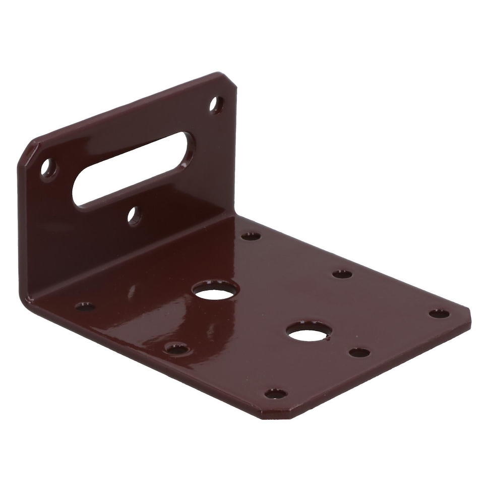 image 1 of Angle Corner Bracket L-Shape Brace Fastener Plate 80mm x 40mm x 75mm