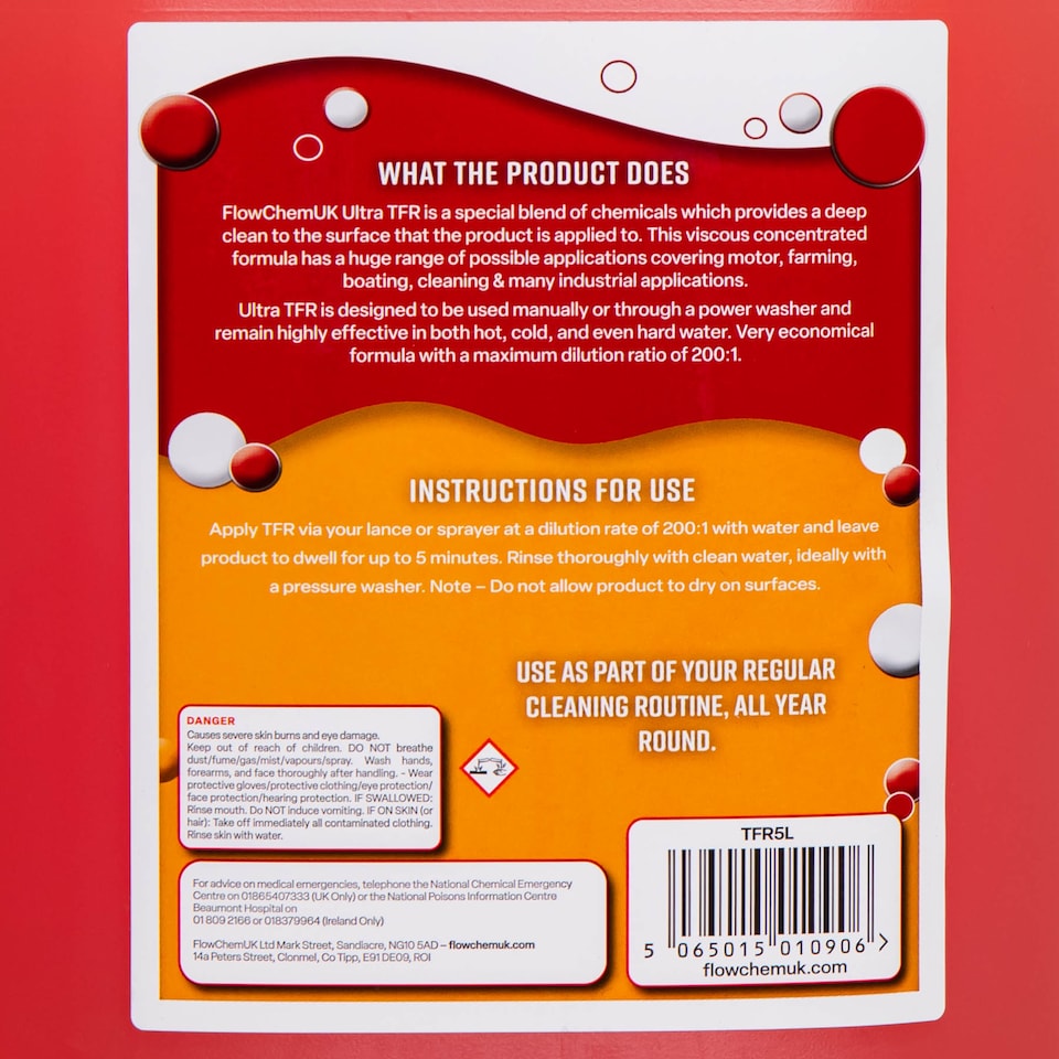 image 1 of 5 Litre Ultra Traffic Film Remover Concentrate