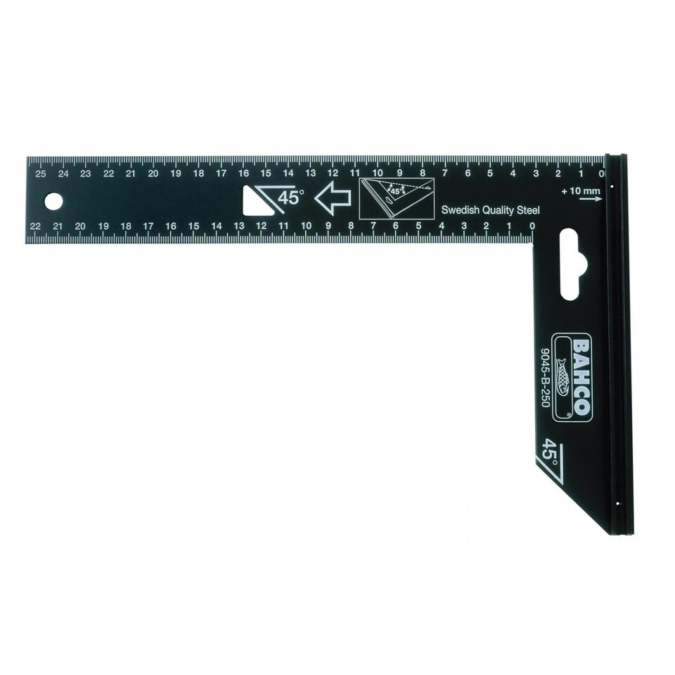 Bahco 9045-b Series Try Square - Multi Colour - 250mm