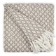 image 1 of Stockholm Collection Recycled Cotton Throw in Taupe (50" x 60") Brown | Natural