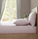 image 2 of Martex Linen Fitted Sheet Pink - Super King