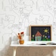 image 1 of Lines At The Zoo Wallpaper in Monochrome Multi