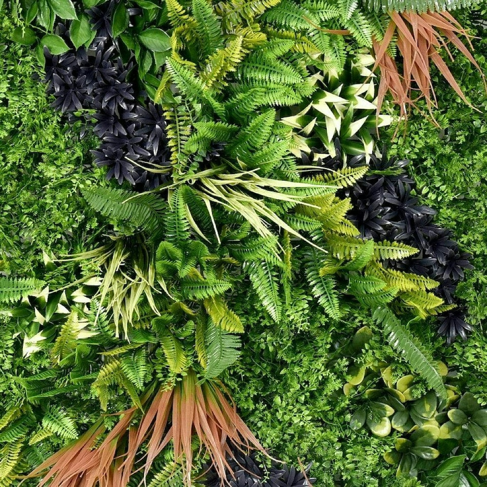 image 1 of True Products Combo Set of 3 Premium Artificial Living Wall Green Plant Panels 1m x 1m Charm A B C