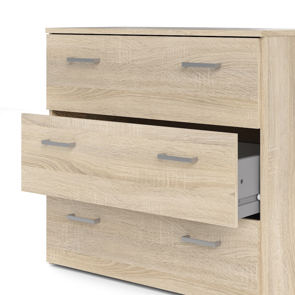 image 1 of Space Chest of 3 Drawers in Oak