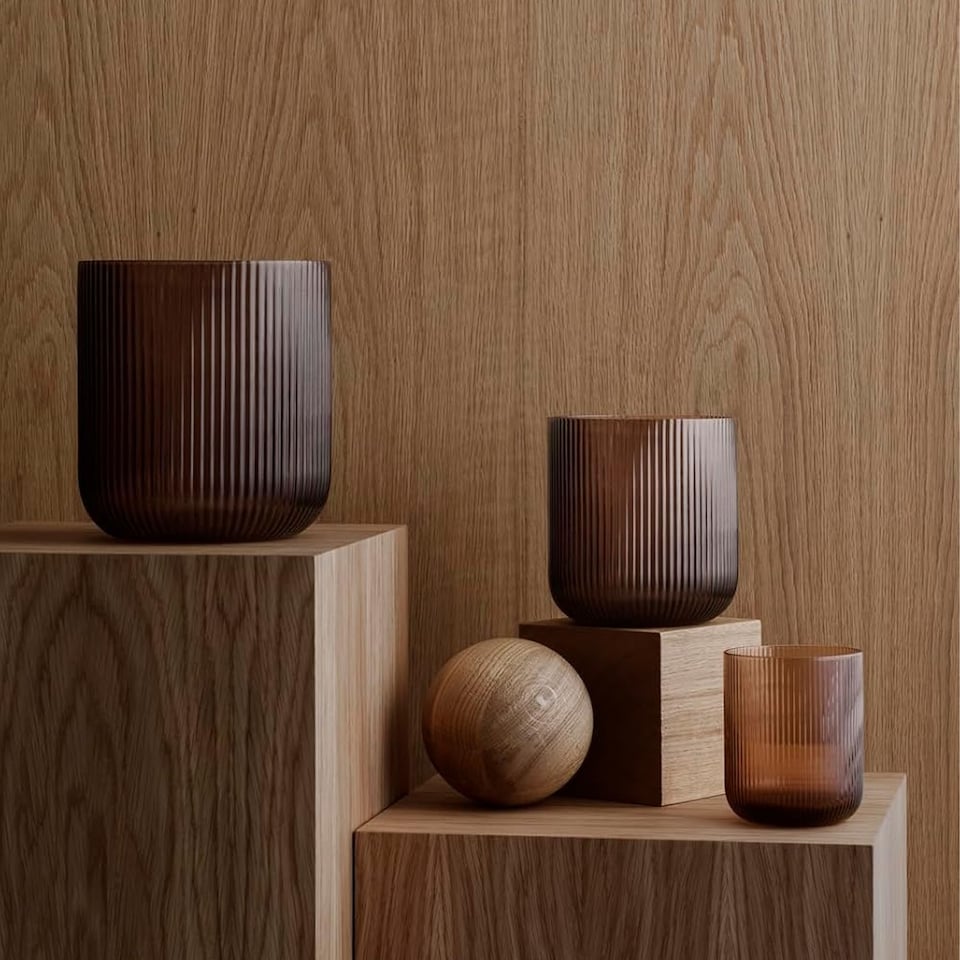 image 1 of Blomus Ven Lantern Candle Holder M - Coffee