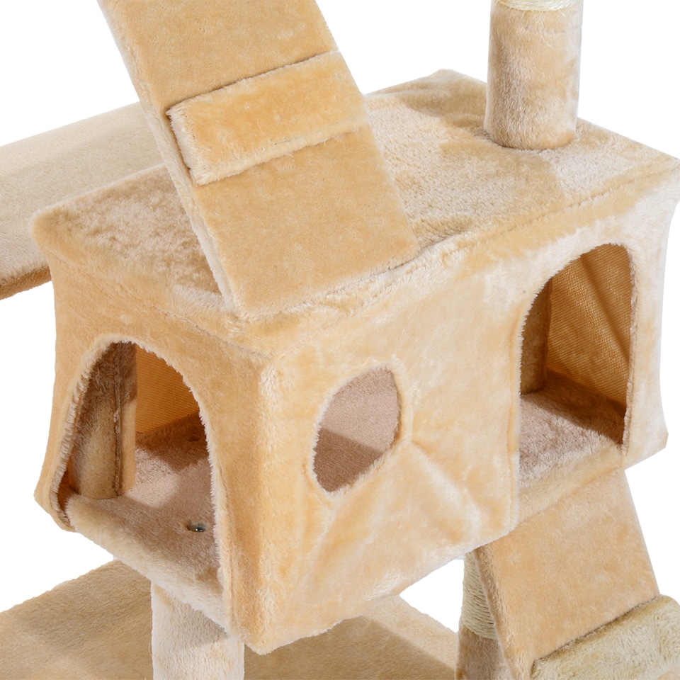 image 1 of PawHut 173cm Cat Tower Scratching Post Activity Centre for Indoor
