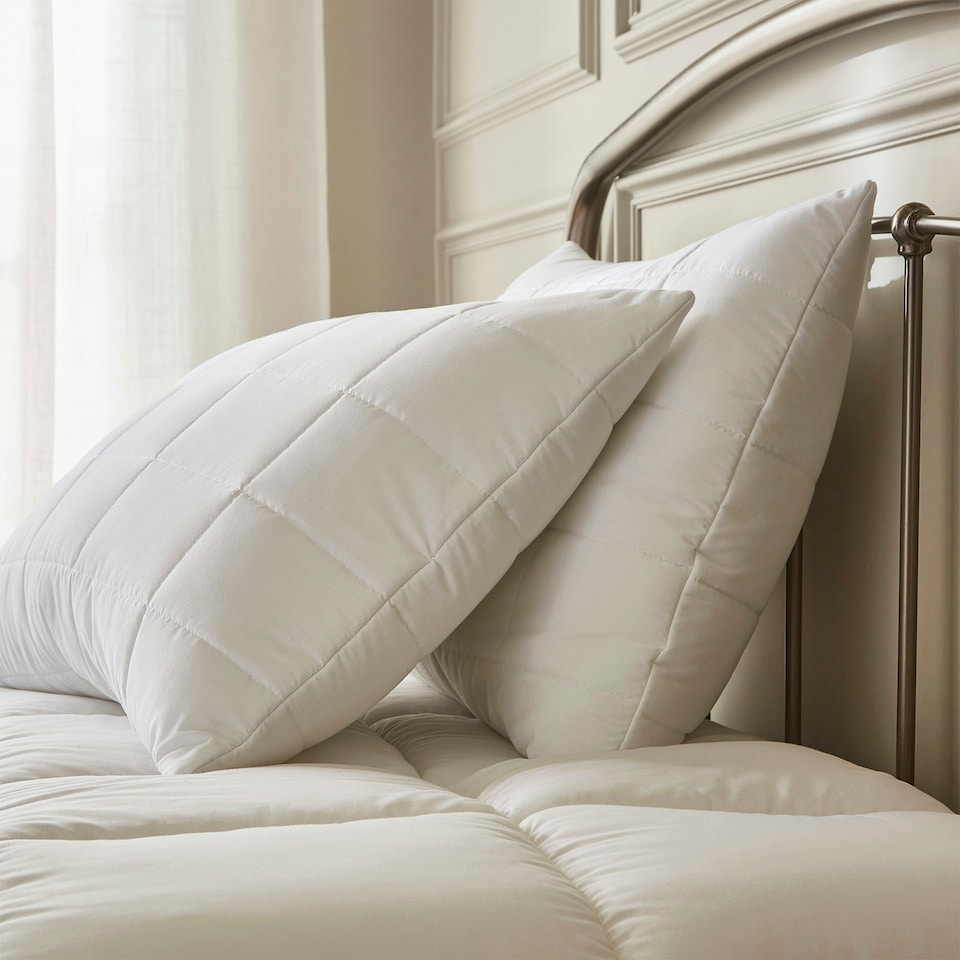 image 1 of Hotel Pure Luxury Premium Suite Waterproof Mattress Topper & Pillow Protector Set White | White | White | Super King