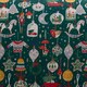 image 3 of Fusion Christmas Ornaments Duvet Cover Set Green