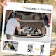 image 9 of PawHut Pet Stroller Pushchair Carrier for Cat Puppy with 3 Wheels Grey