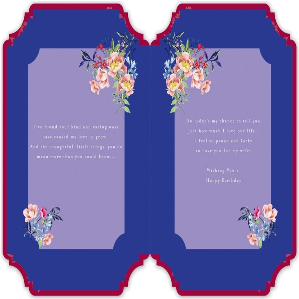 image 1 of Creative and Attractive Design Wonderful Wife Birthday Card
