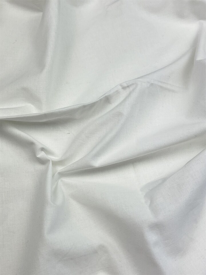 Minerva Core Range White Prepared for Print 100% Cotton Fabric for Bag Making, Dressmaking, Quilting, 150cm / 59" Wide - per metre