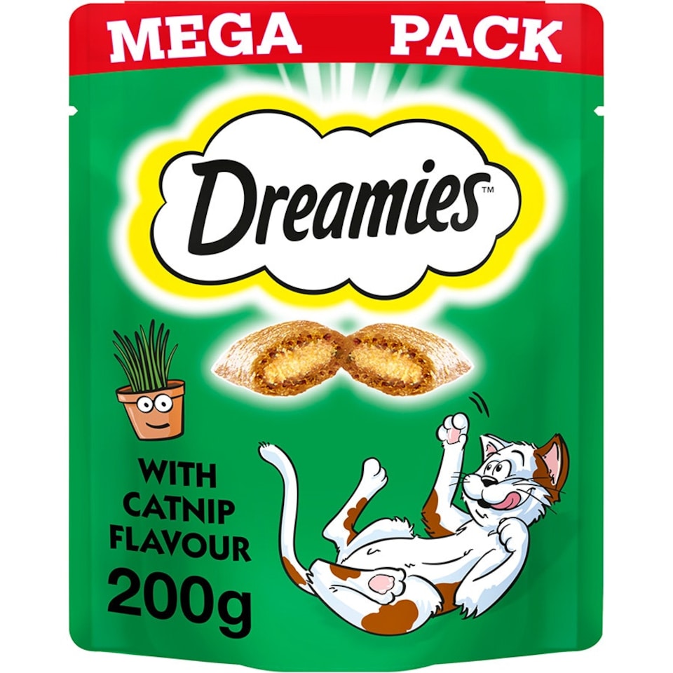 image 1 of Dreamies Cat Treats With Catnip 6 x 200g