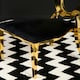 image 5 of Interiors by Premier Stackable Gold Finish Dining Chair, Backrest Indoor Velvet Chair, Easy to Clean Bedroom Velvet Chair