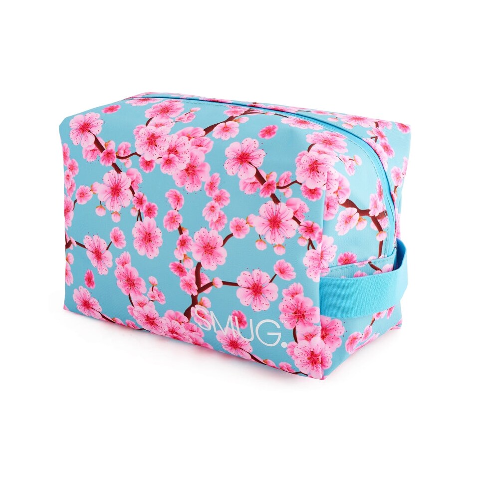 image 1 of SMUG Wash Bag - Cherry Blossom Print