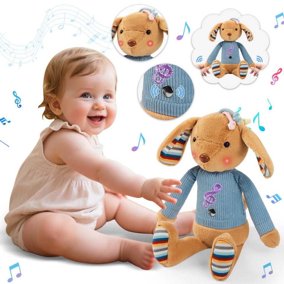 image 1 of Interactive Baby Musical Plush Toy