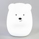 image 3 of BHS Glow Kid's LED Bear Table Lamp, White | White | White
