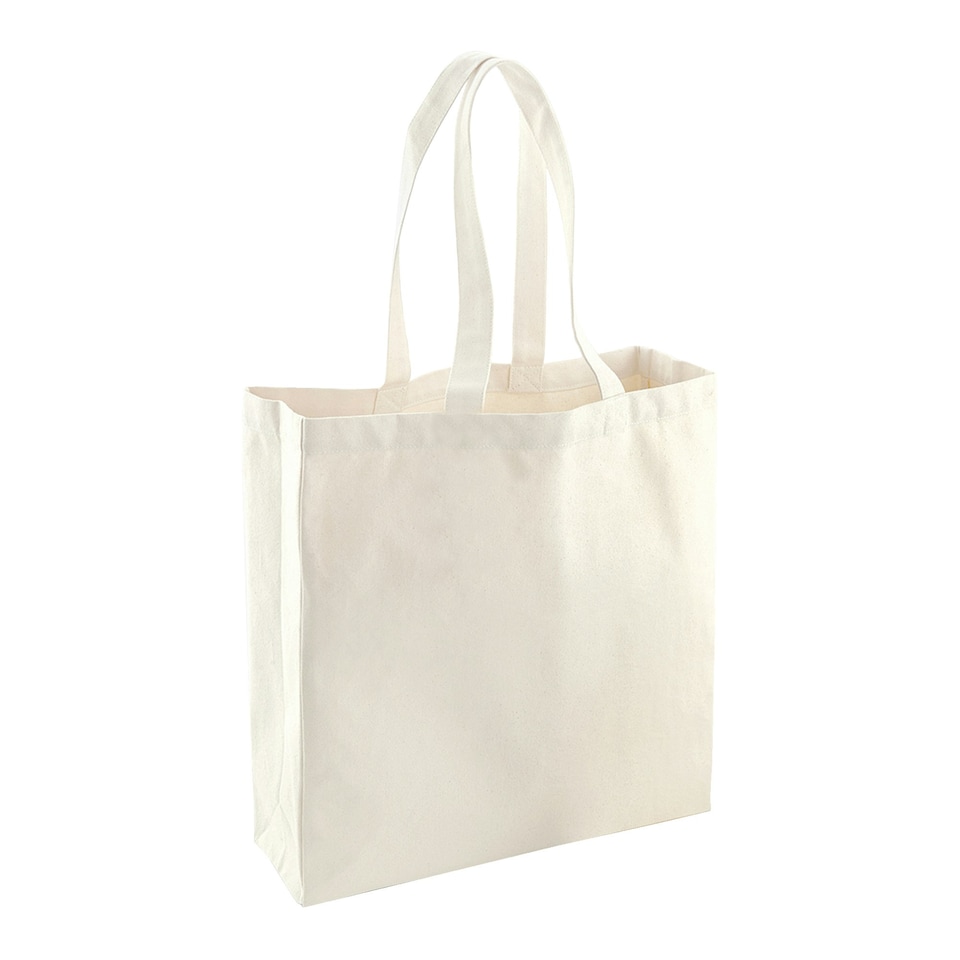 image 1 of Westford Mill Fairtrade Cotton Classic Tote Shopping Bag - Natural - One Size Cream