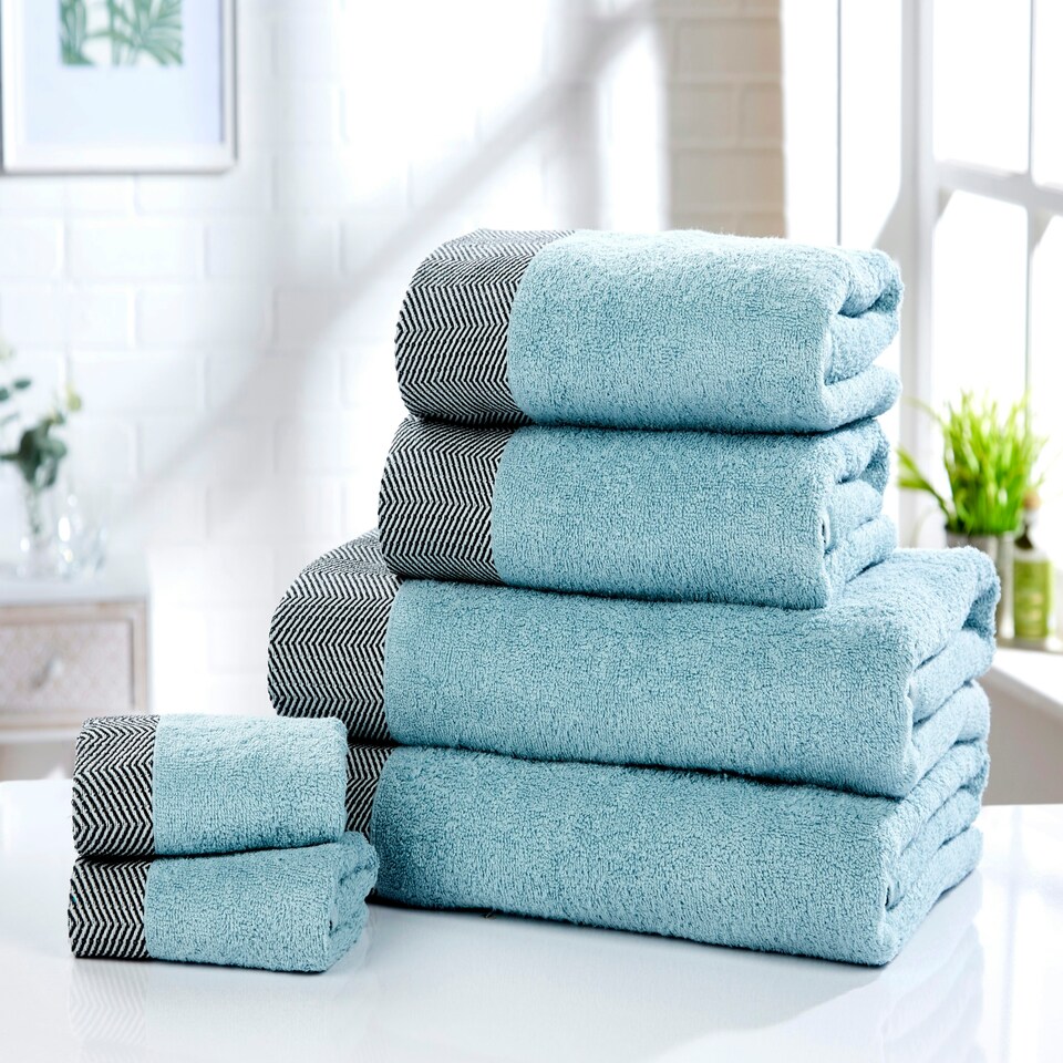 image 1 of Tidal Pure Cotton Face Towels Super Soft and Absorbant Blue | Face cloth