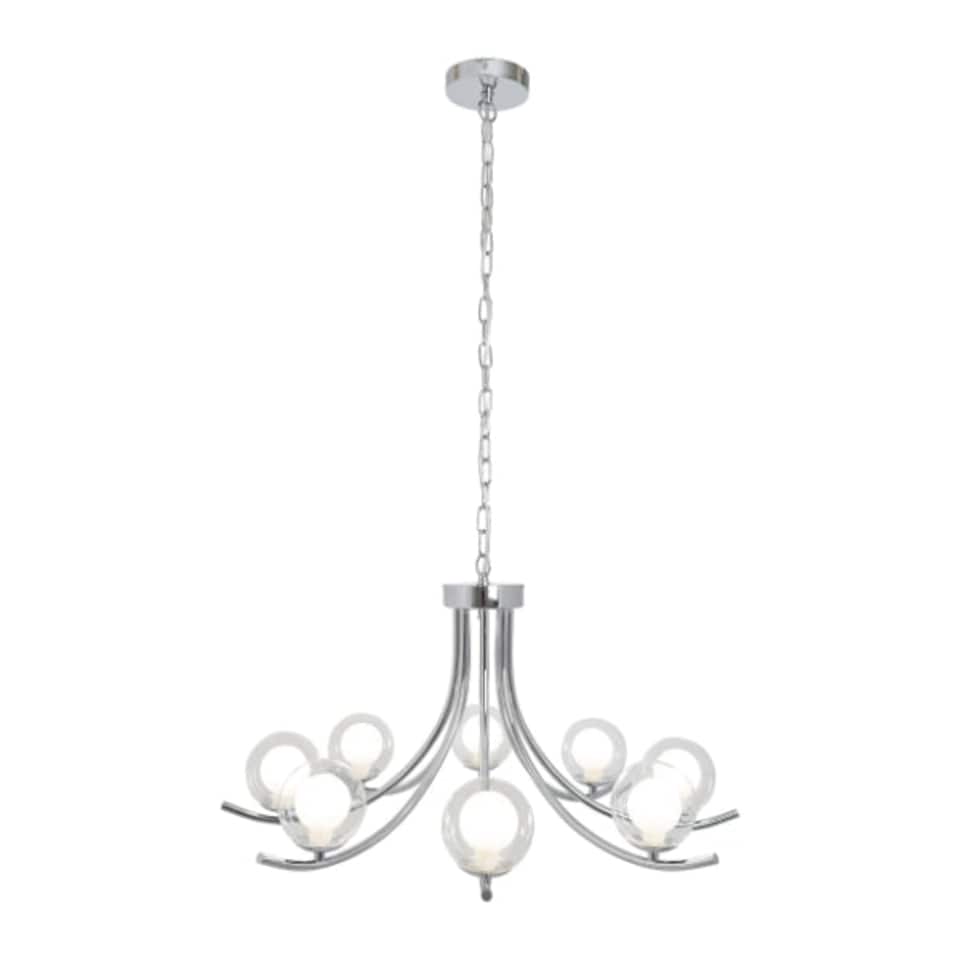 image 1 of Jimena 5 Light Polished Chrome Pendant Ceiling Light
