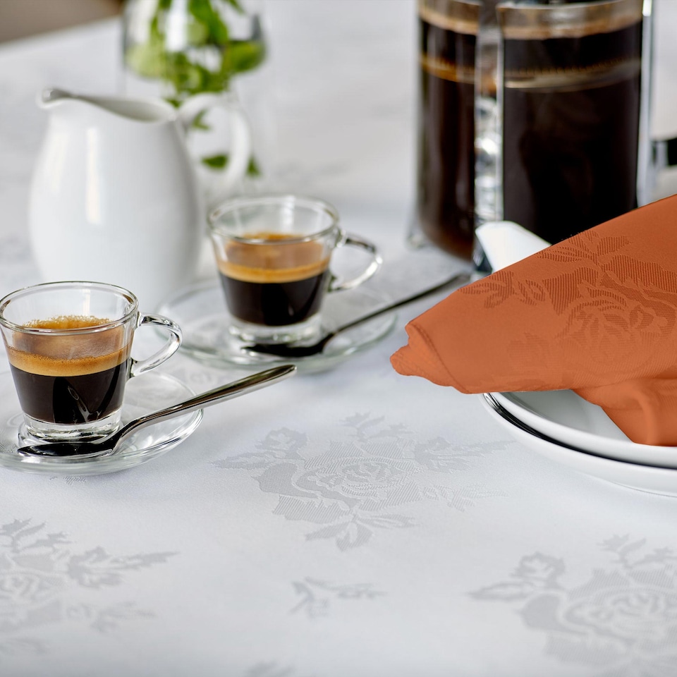 Polyester Rose Design Napkins-Tango-56 x 56cm