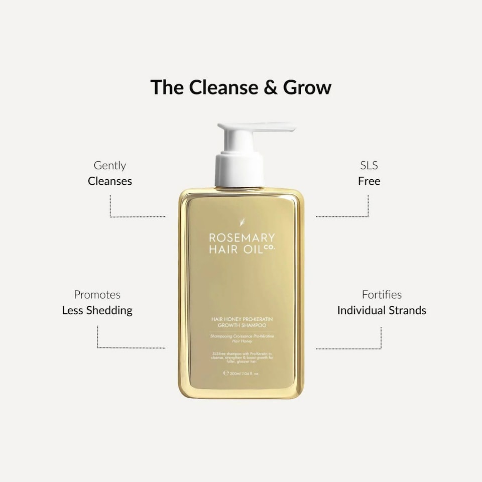image 1 of Rosemary Hair Oil Co Hair Honey Pro-Keratin Growth Shampoo